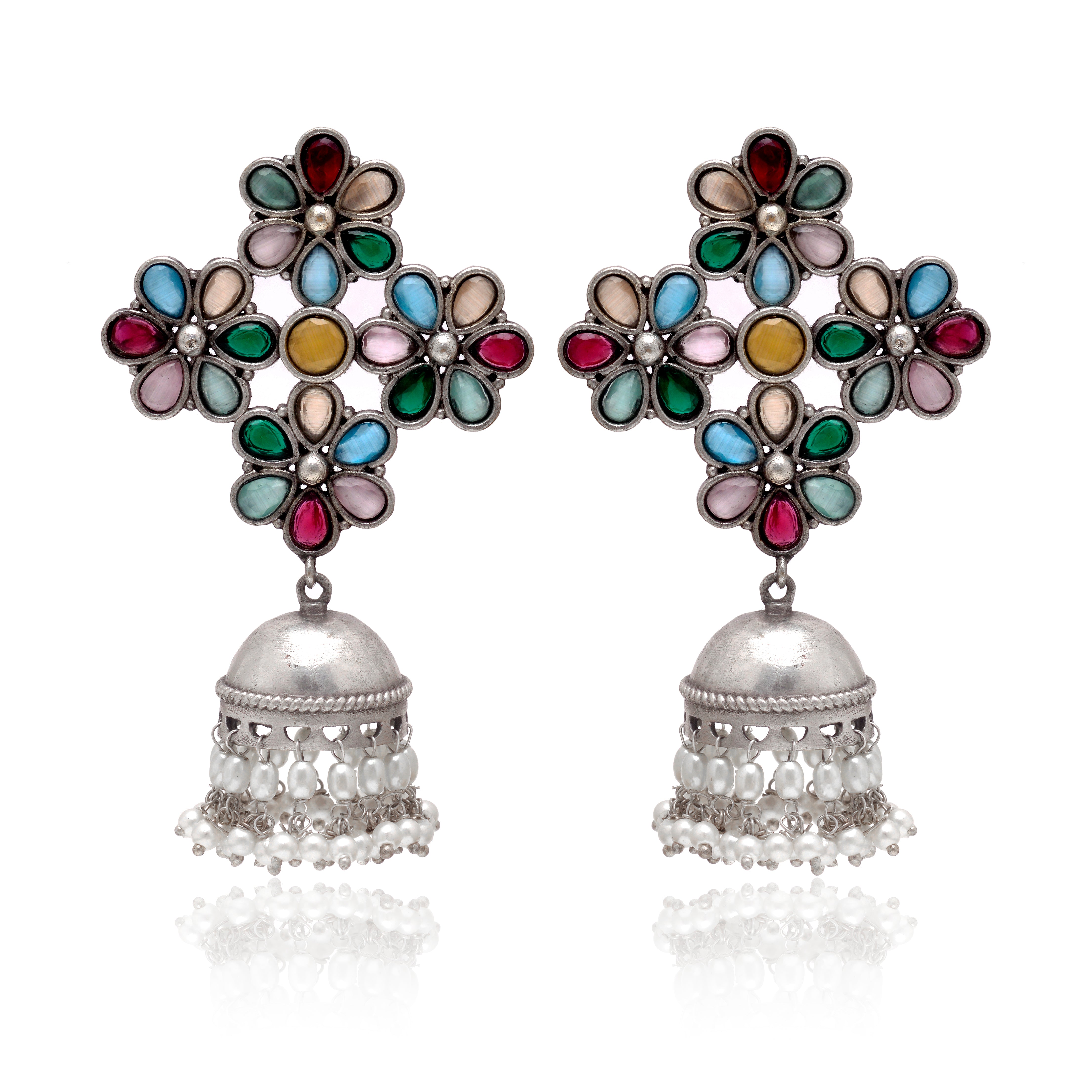 Mosaic Chandbali Earrings