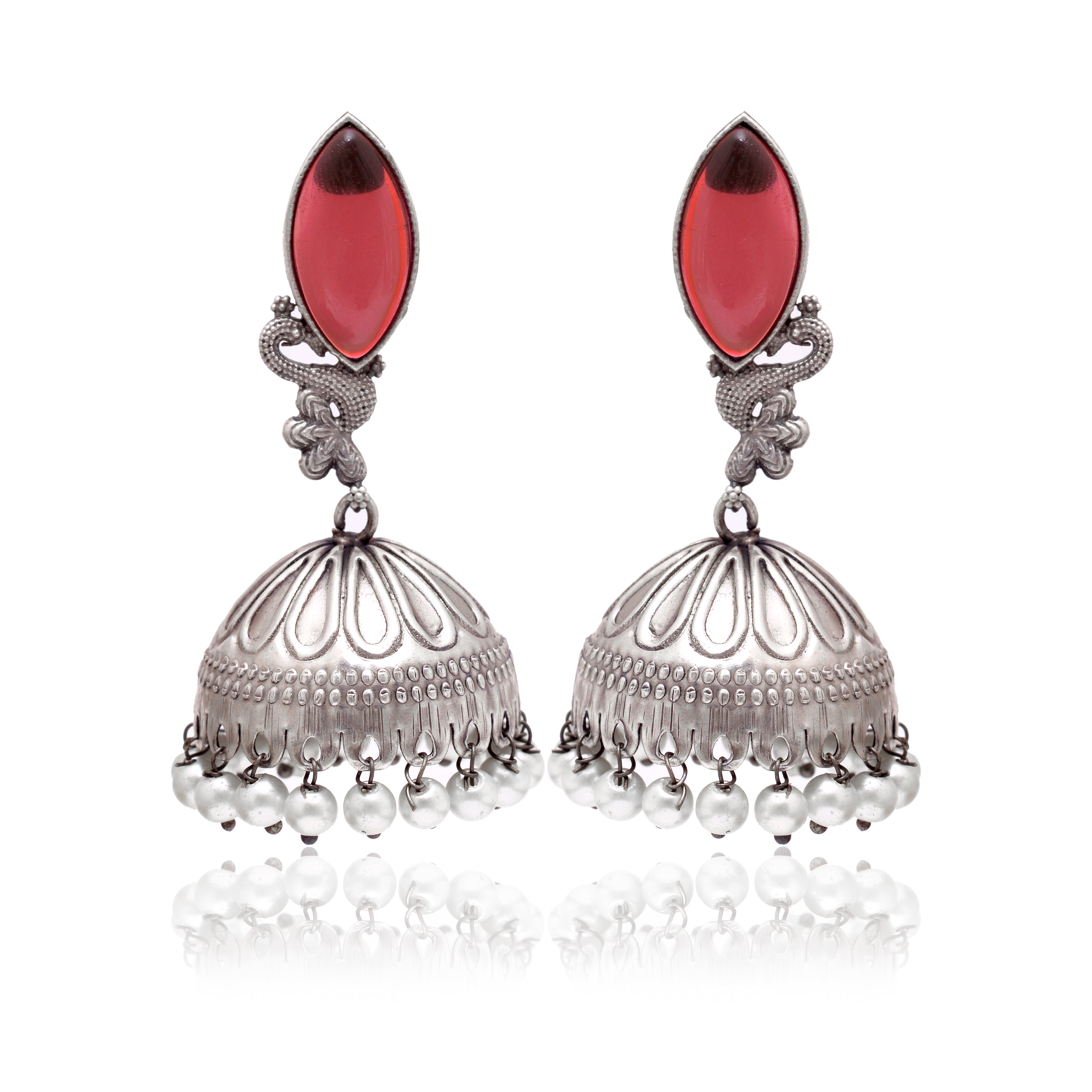 Pearl Dome Jhumki Earrings