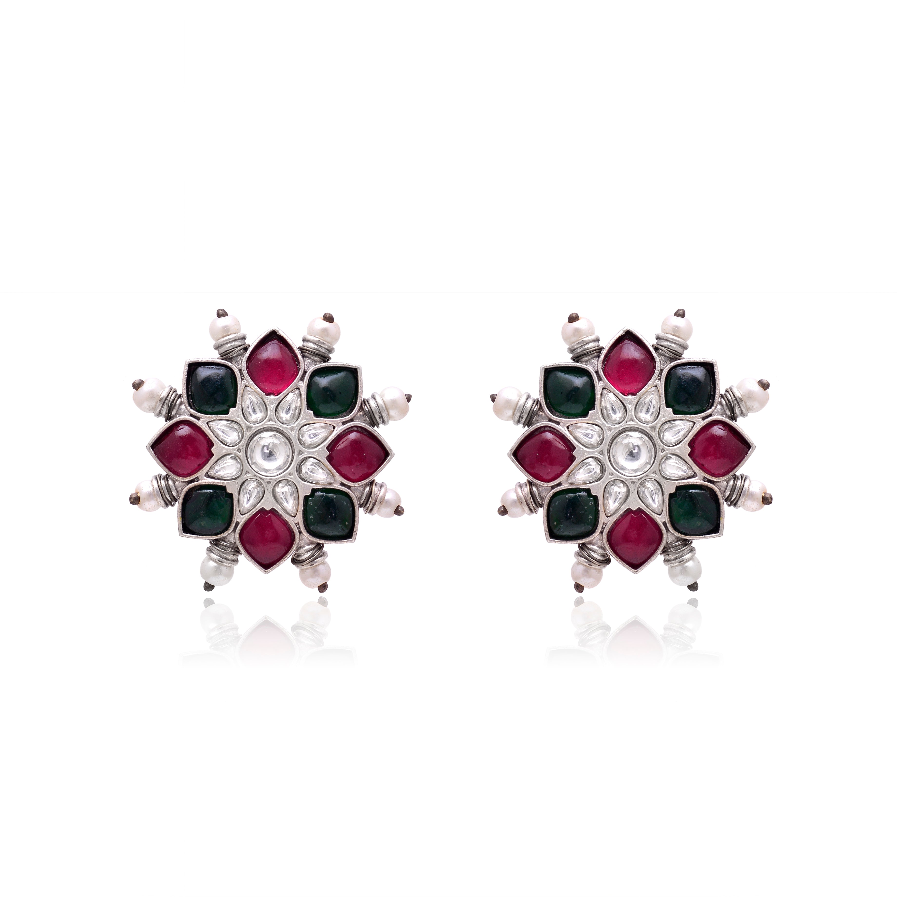 Sunburst Floral Studs
