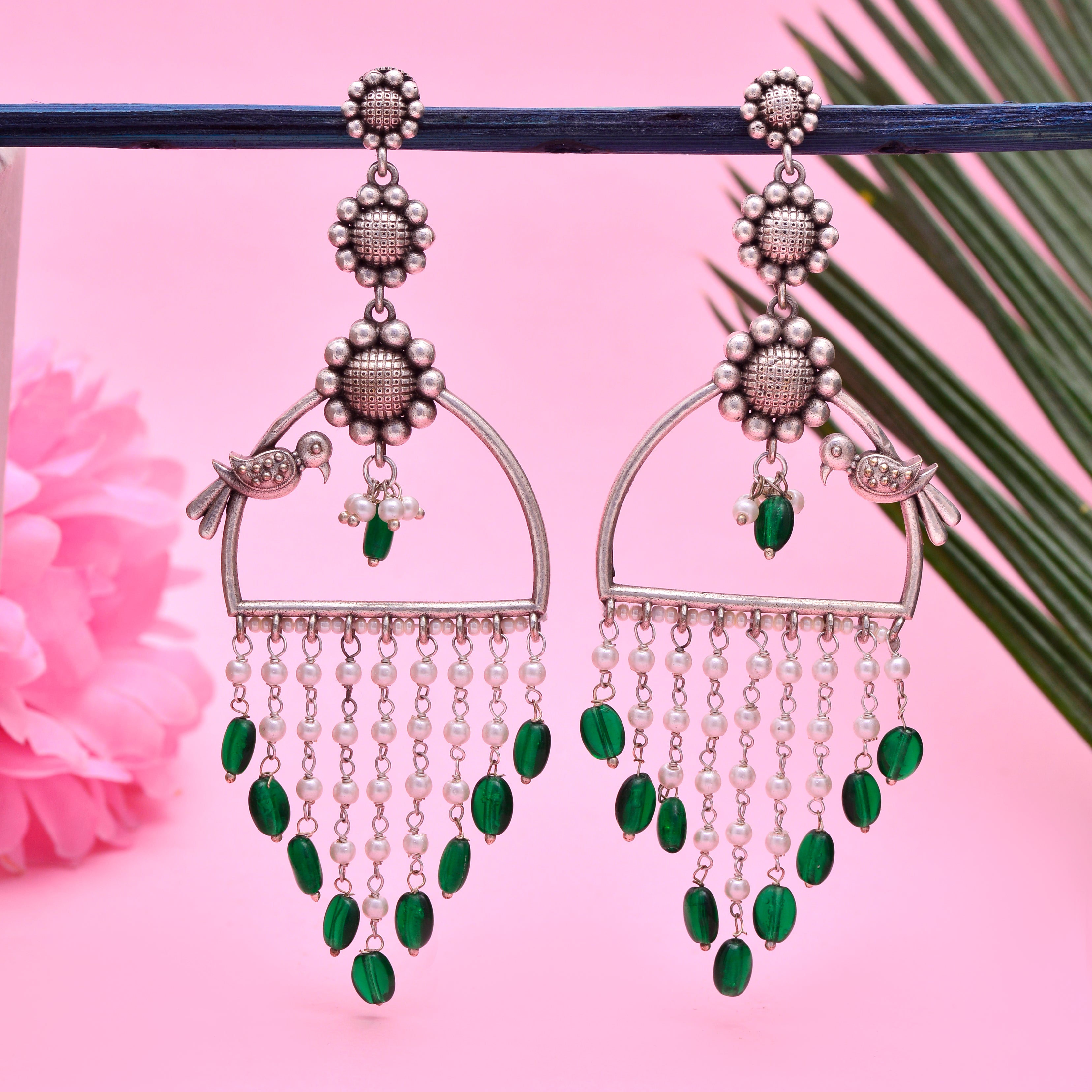 Cascade Chandbali Earrings