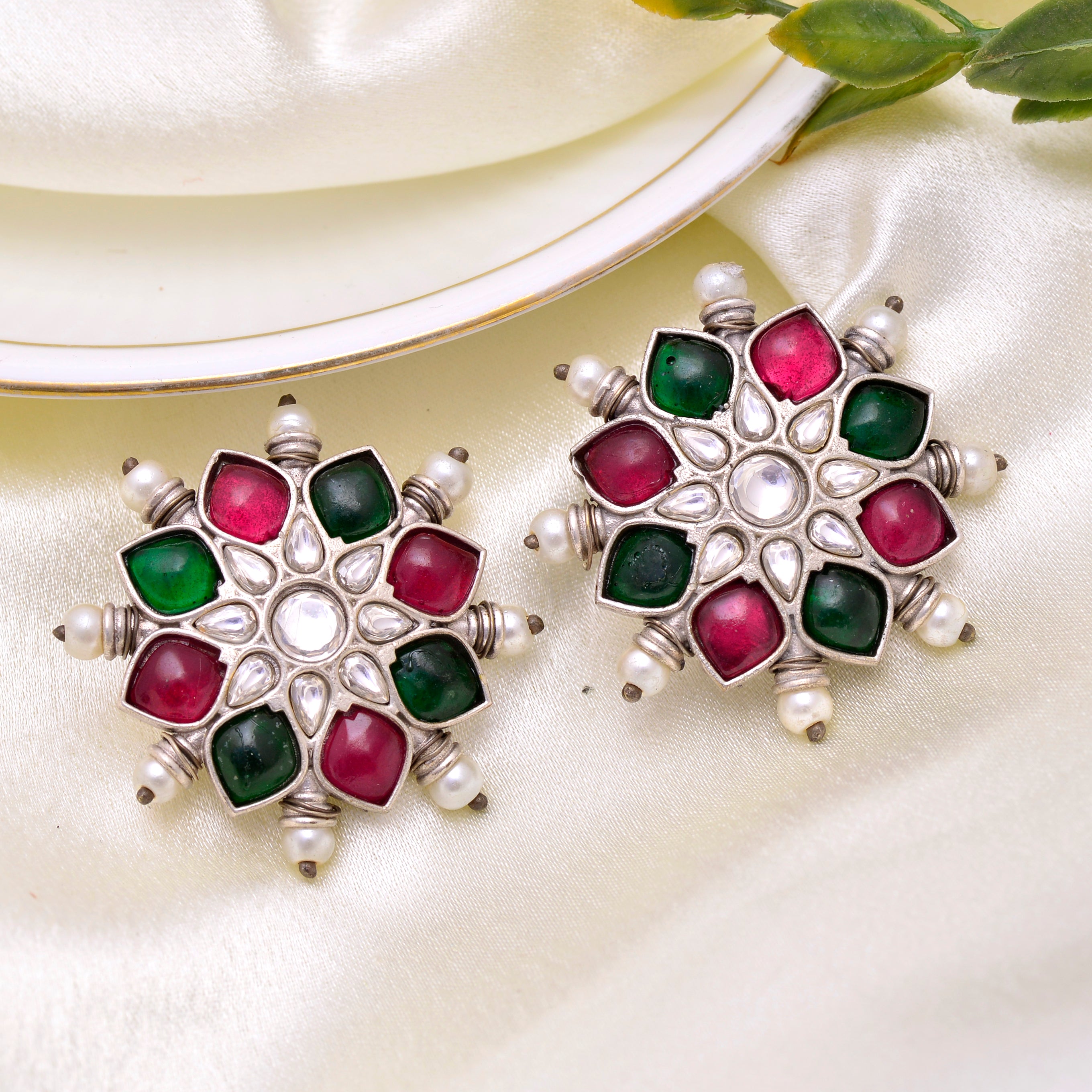 Sunburst Floral Studs