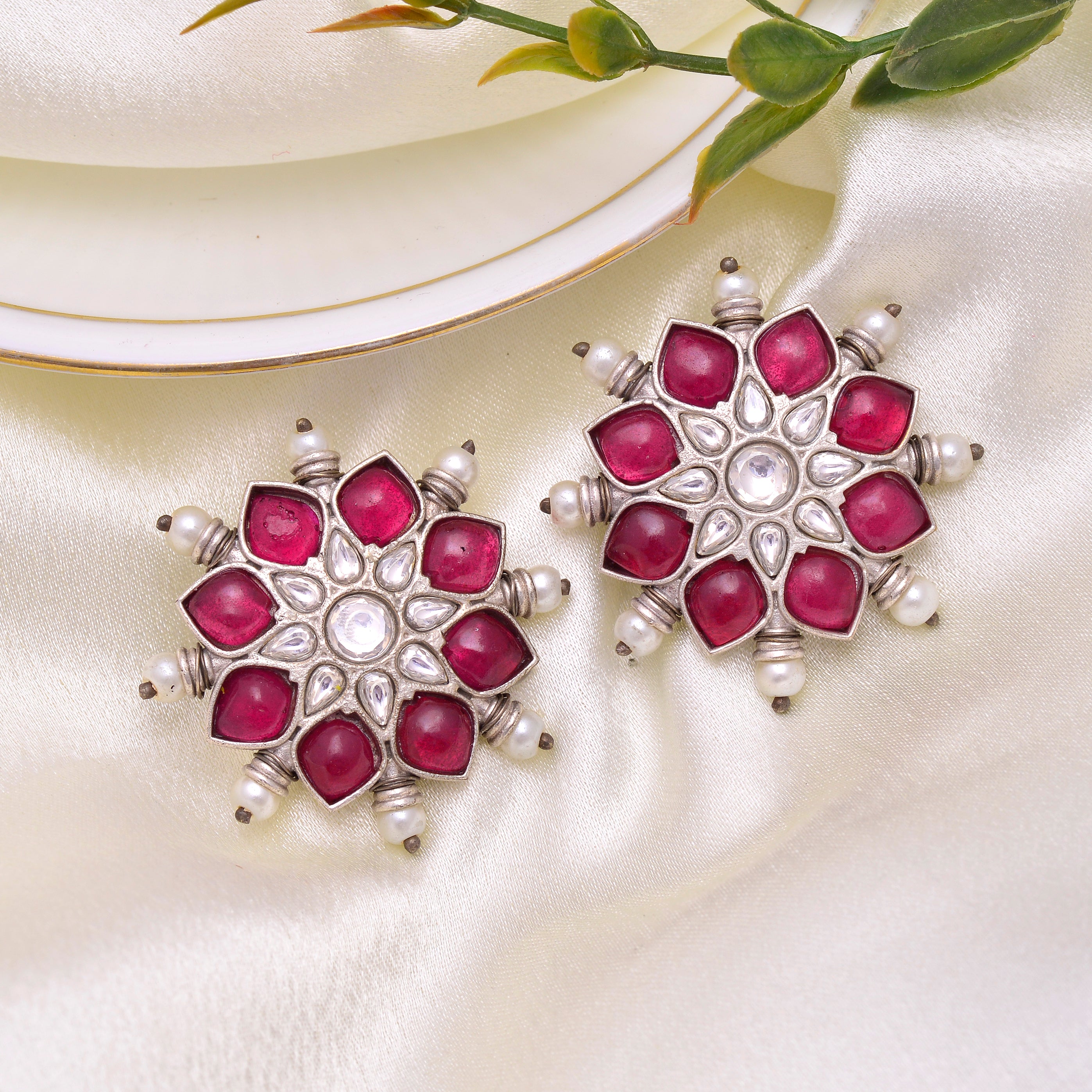 Sunburst Floral Studs