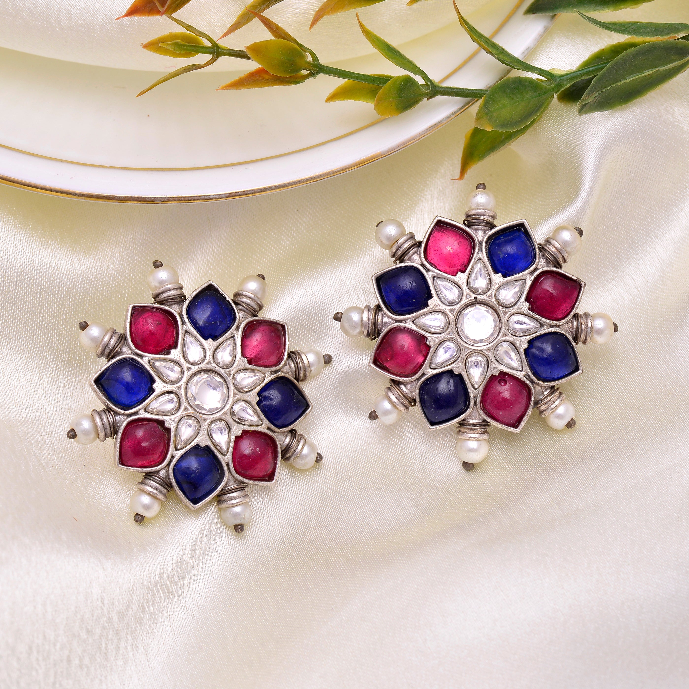 Sunburst Floral Studs