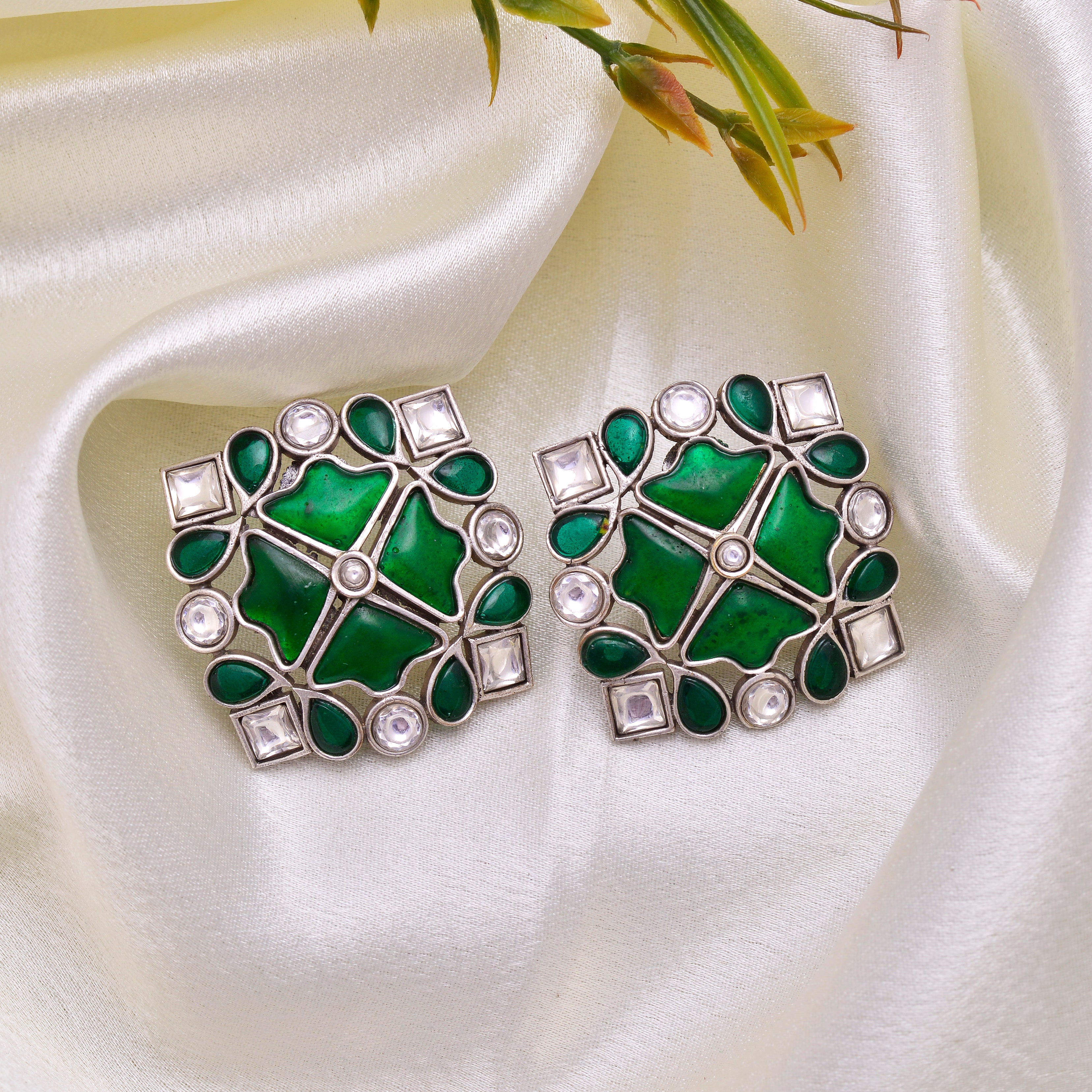 Ethnic Geometric Studs