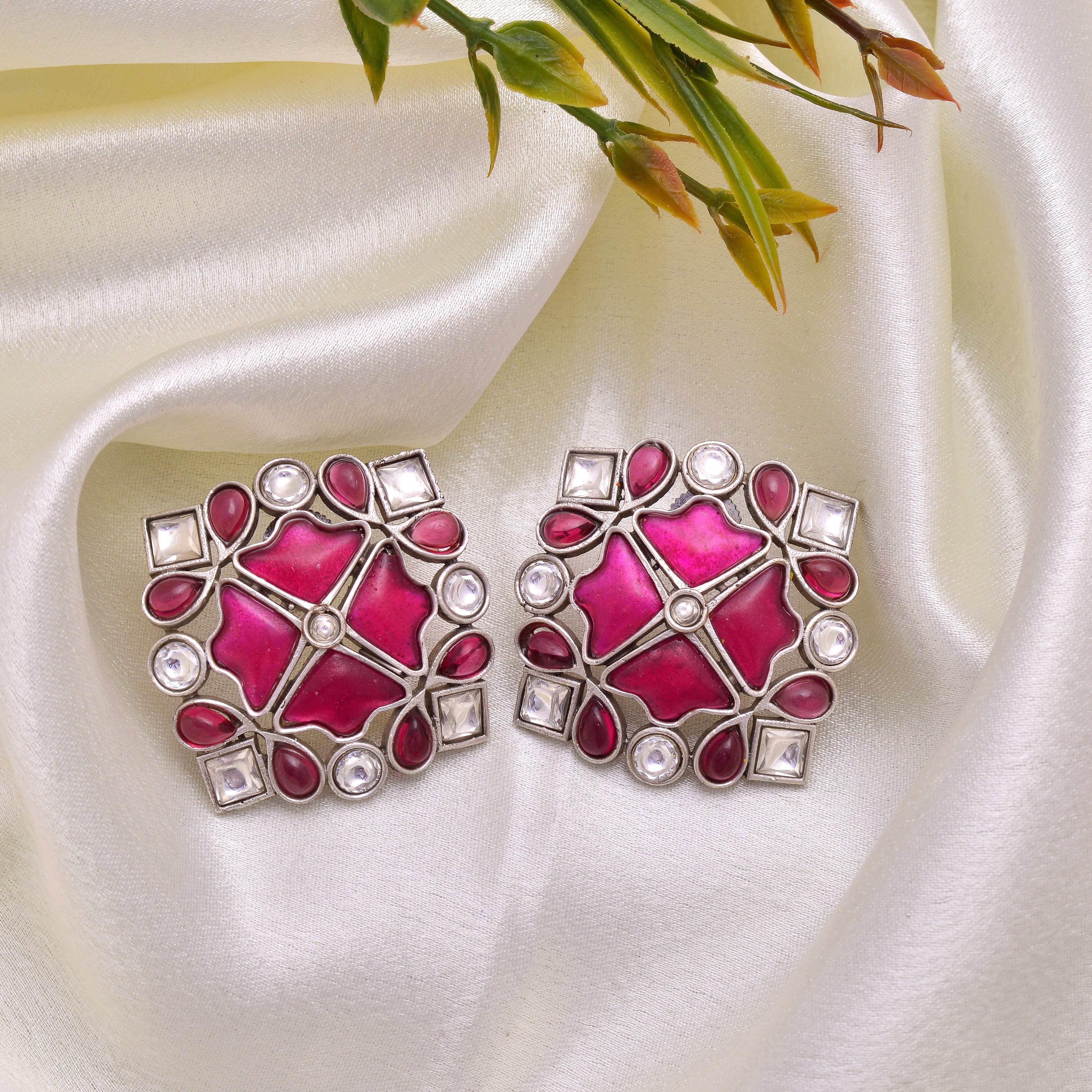 Ethnic Geometric Studs