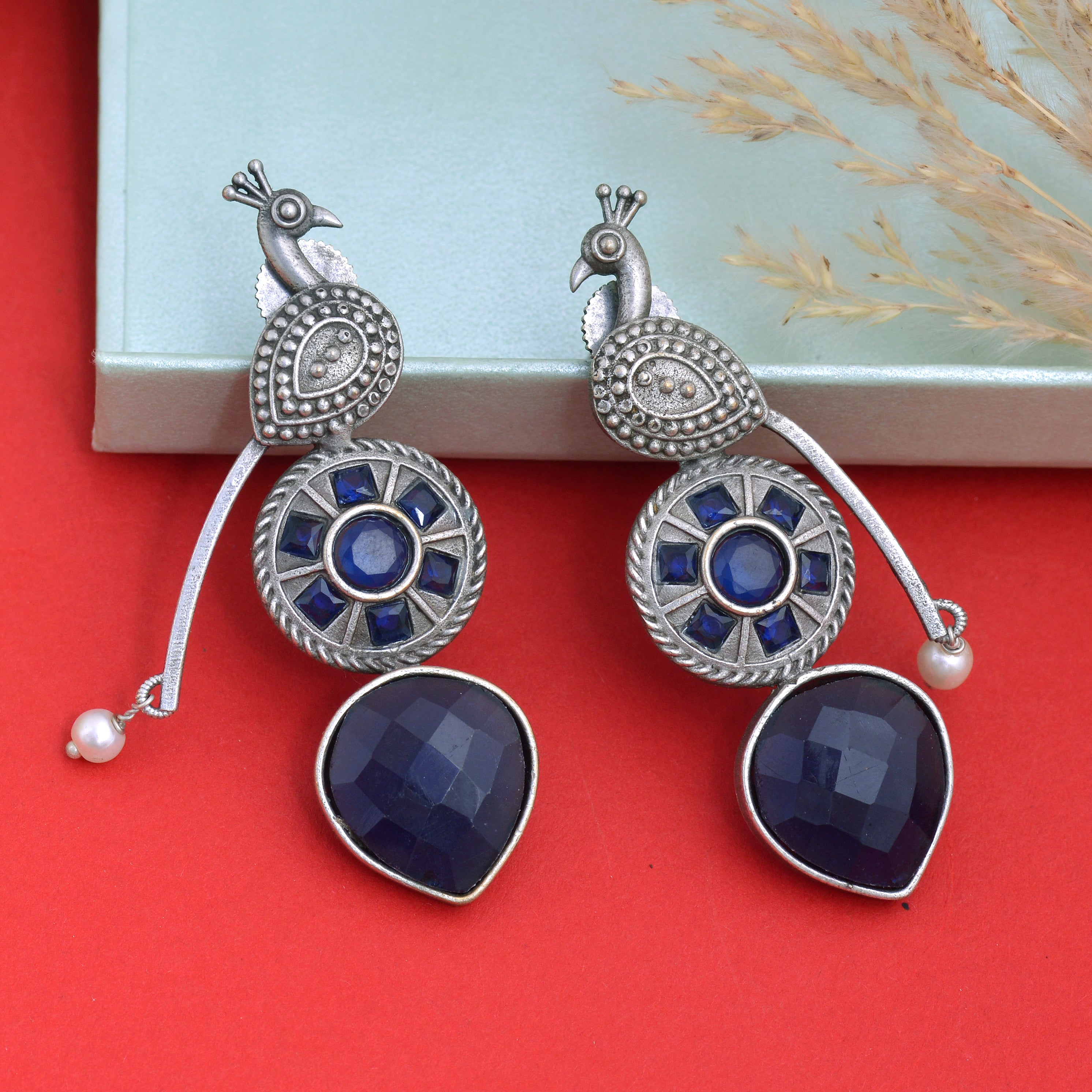 Peacock Royale Jhumki Earrings