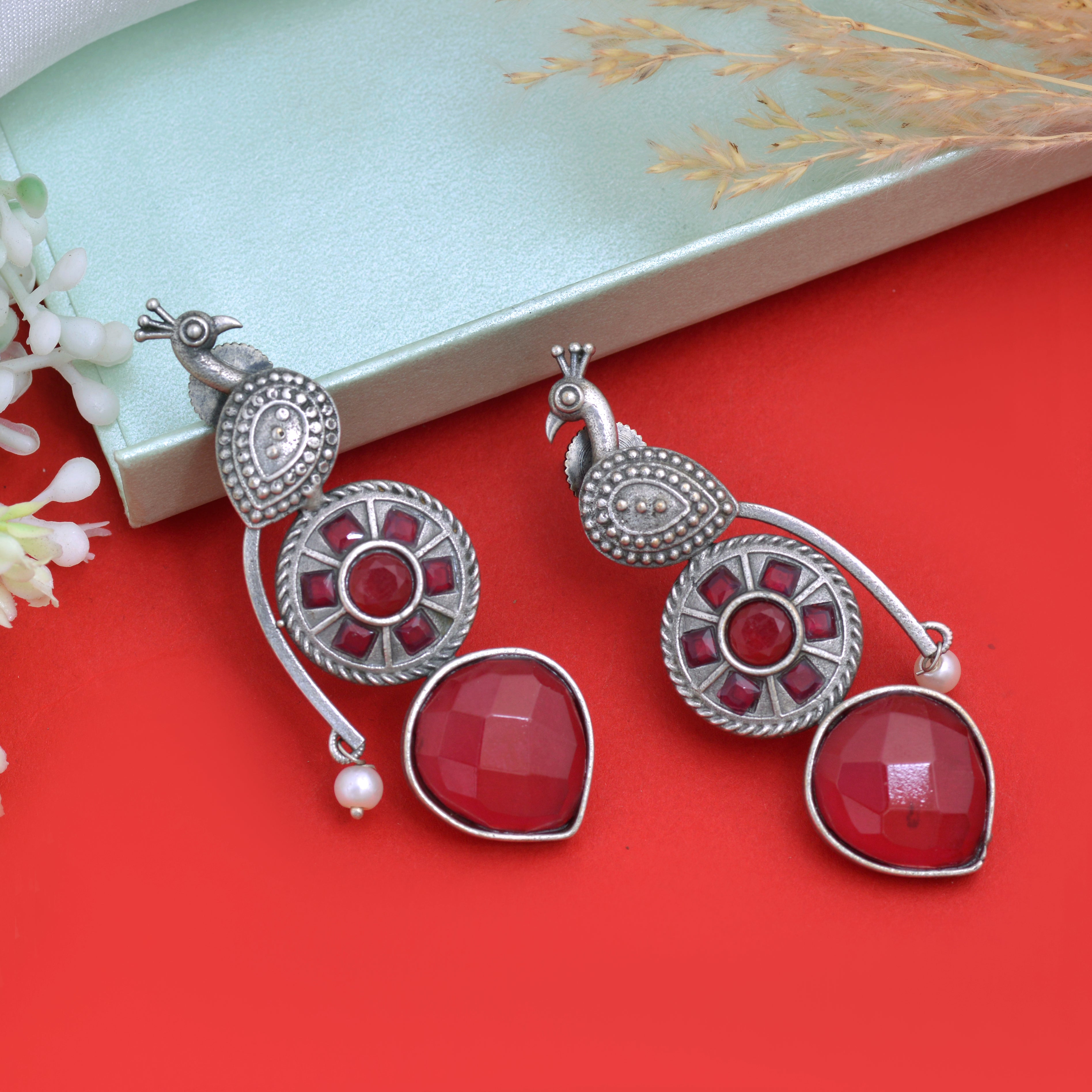 Peacock Royale Jhumki Earrings