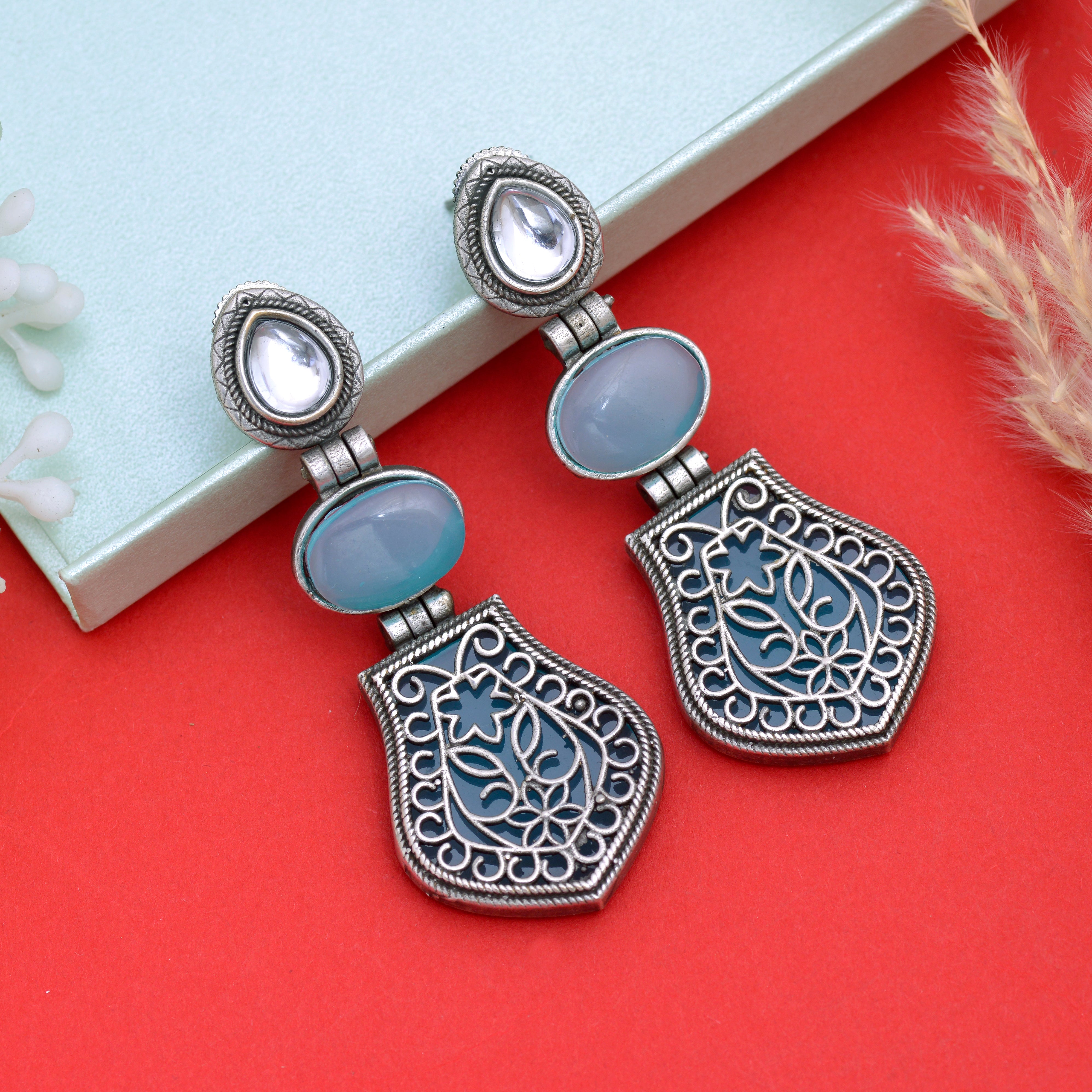 Arch Jhumki Earrings