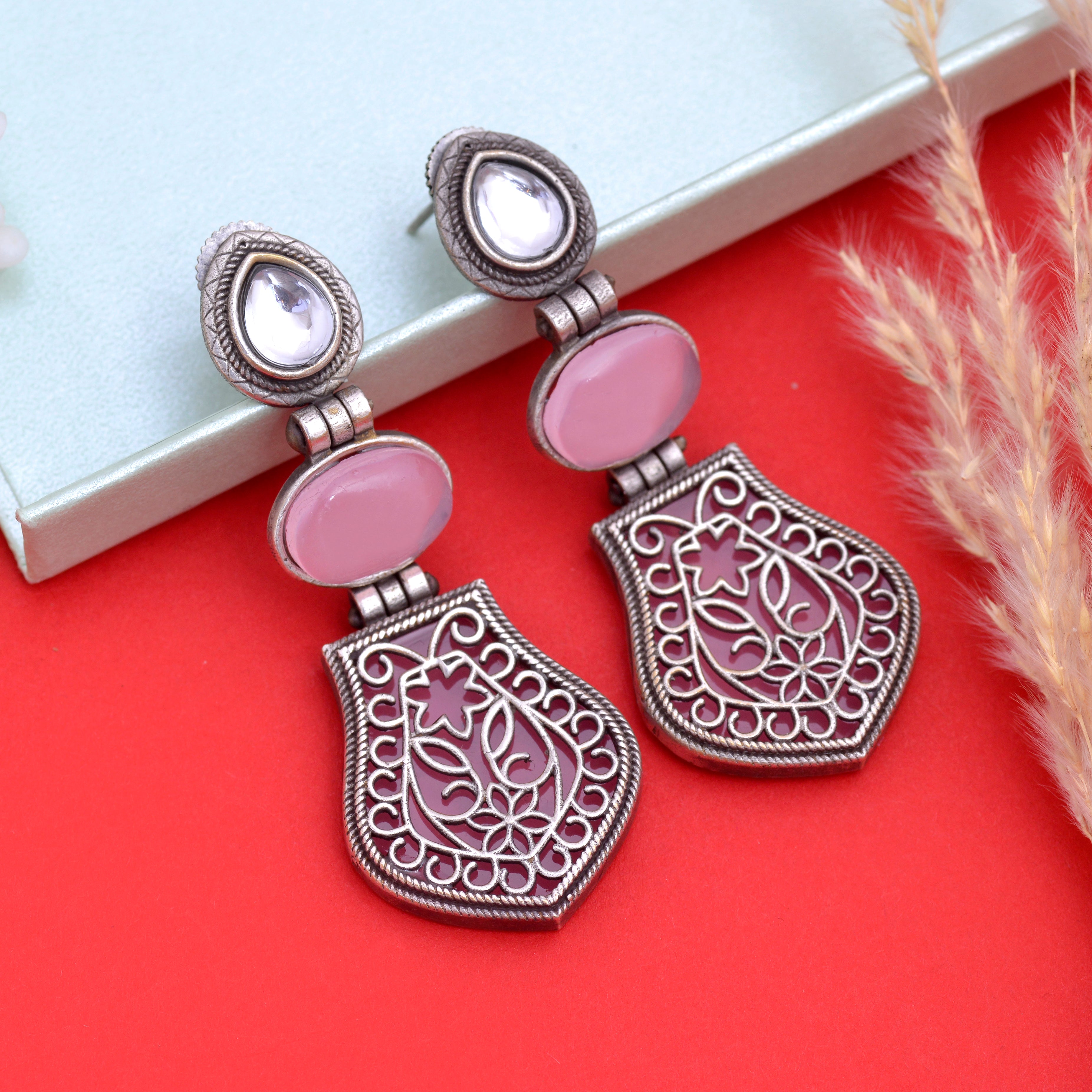 Arch Jhumki Earrings