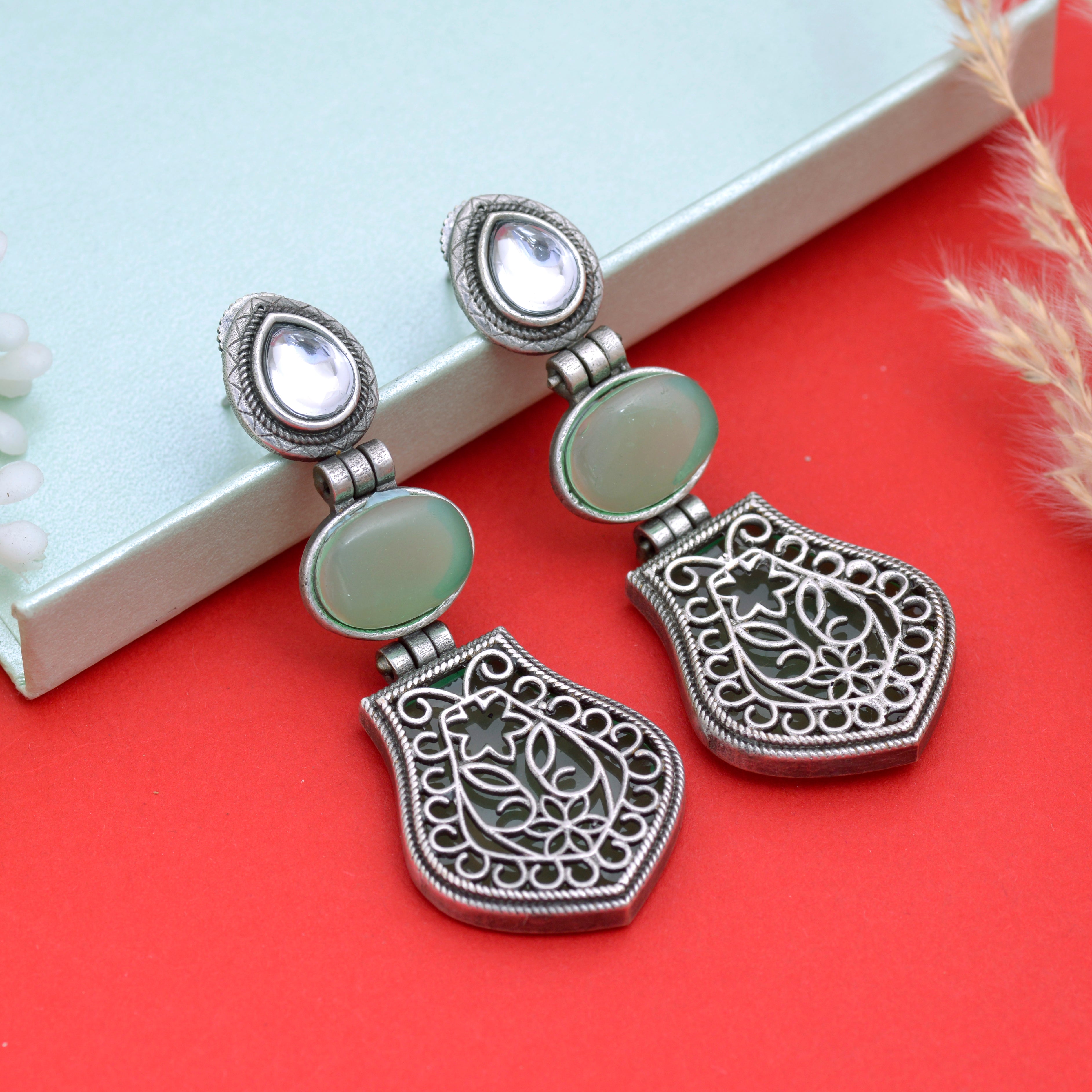 Arch Jhumki Earrings