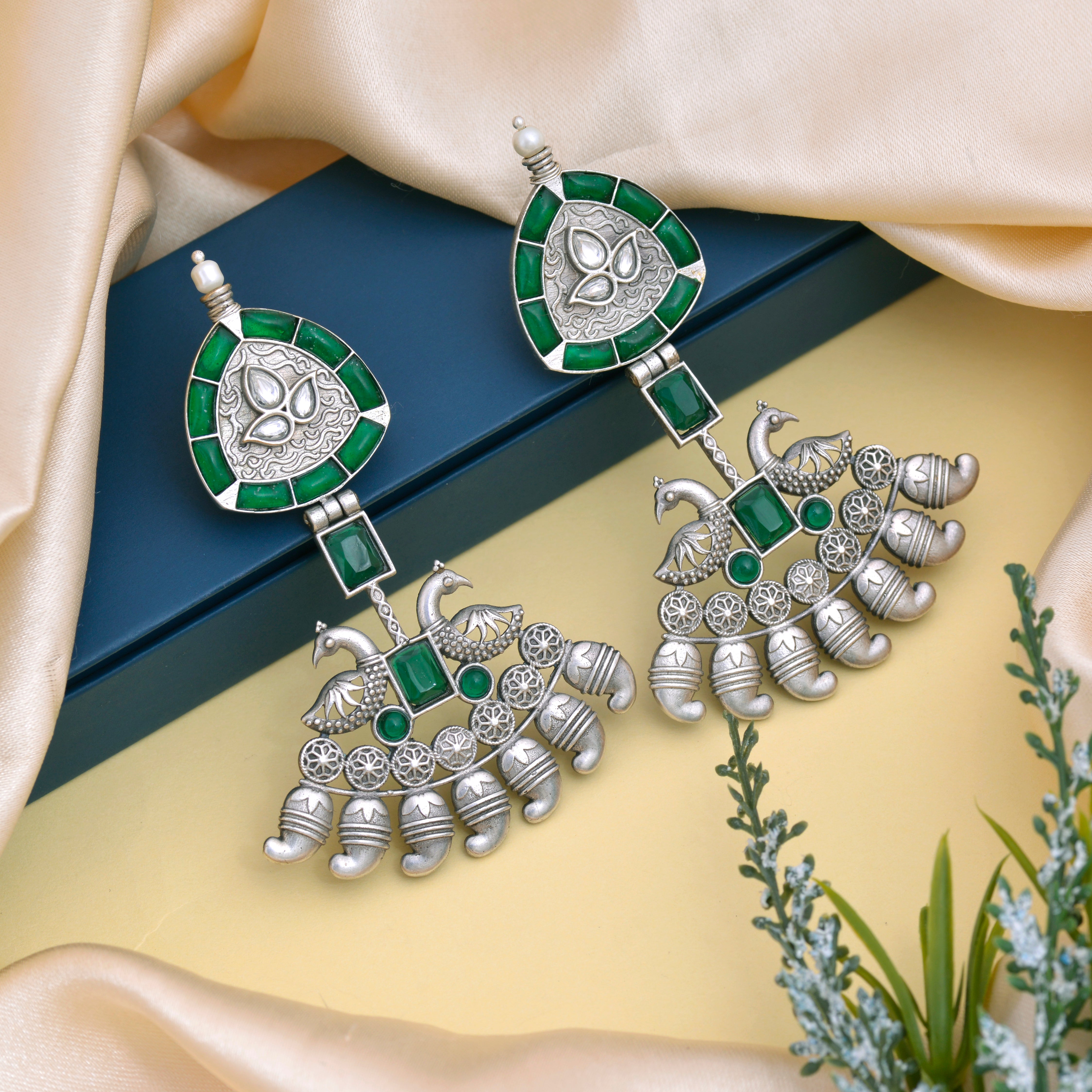 Mayur Darbar Jhumki Earrings