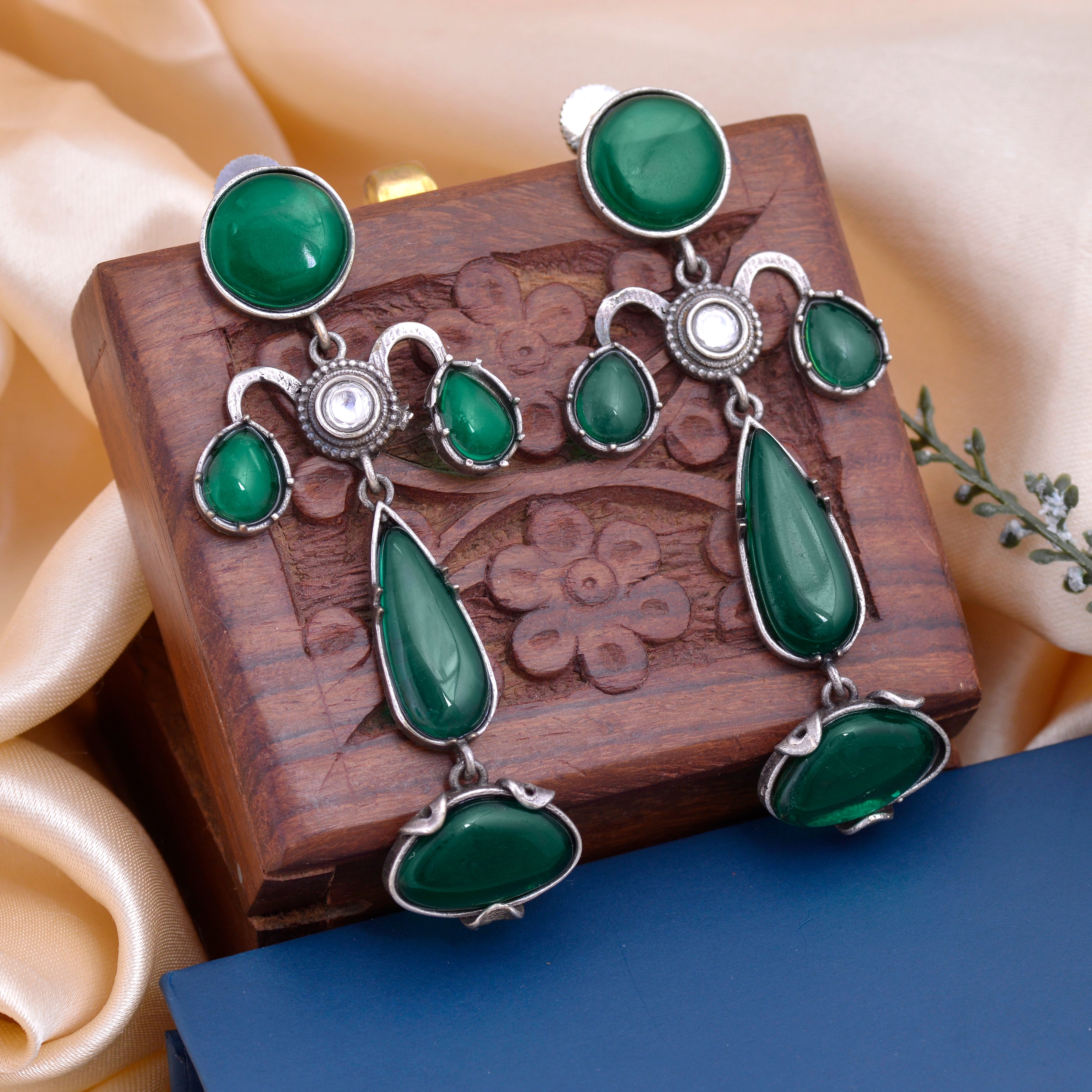 Cascade Jhumki Earrings