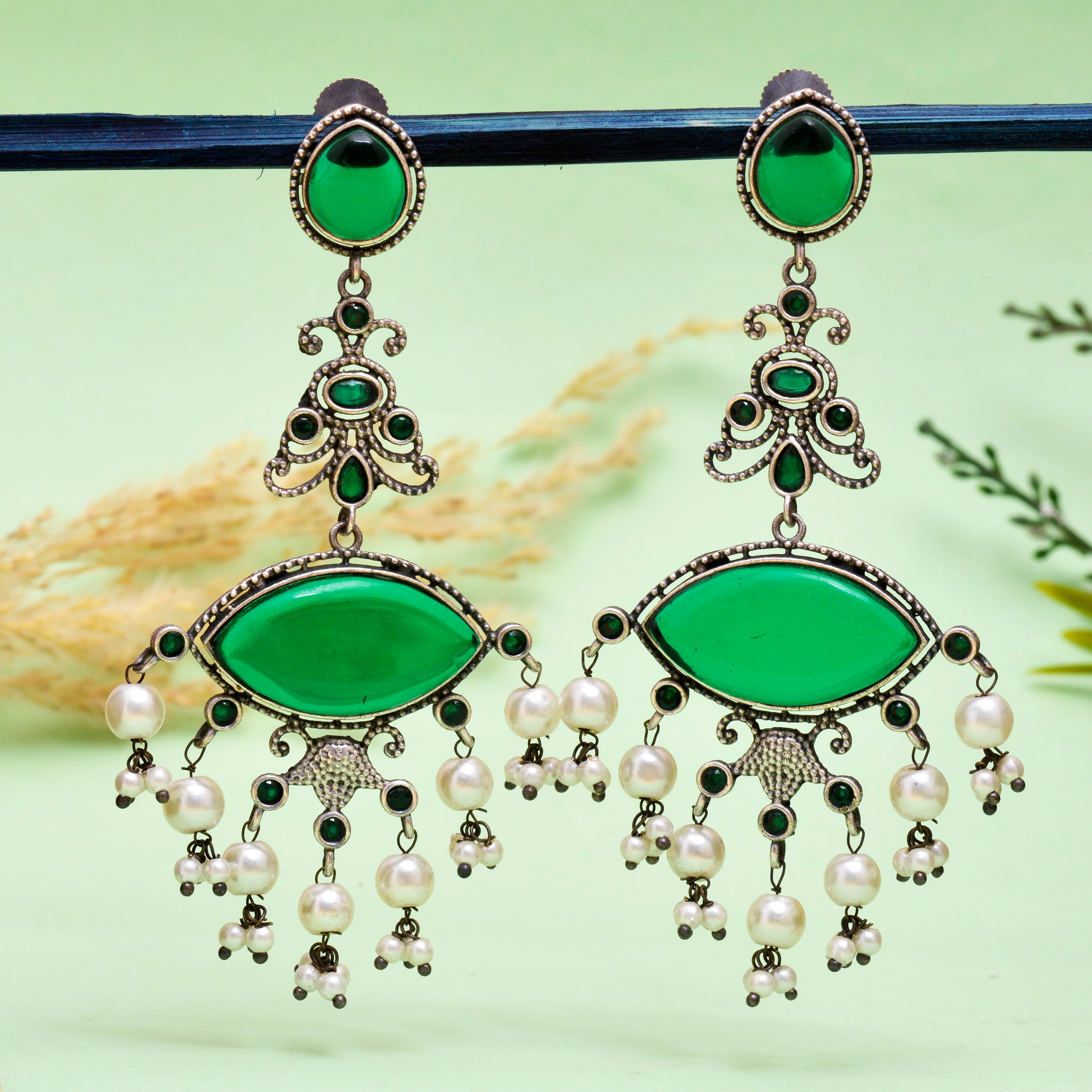 Drape Jhumki Earrings