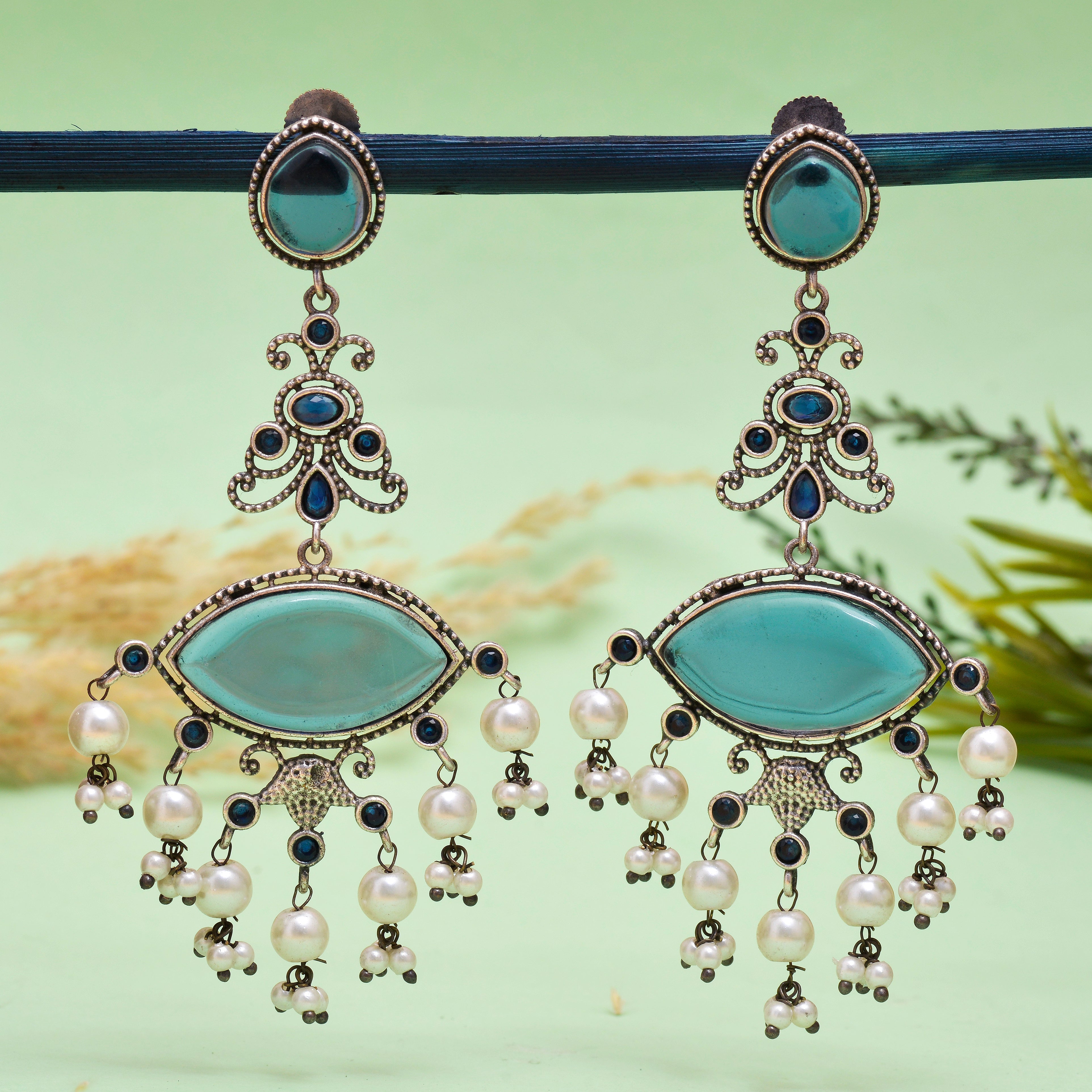 Drape Jhumki Earrings