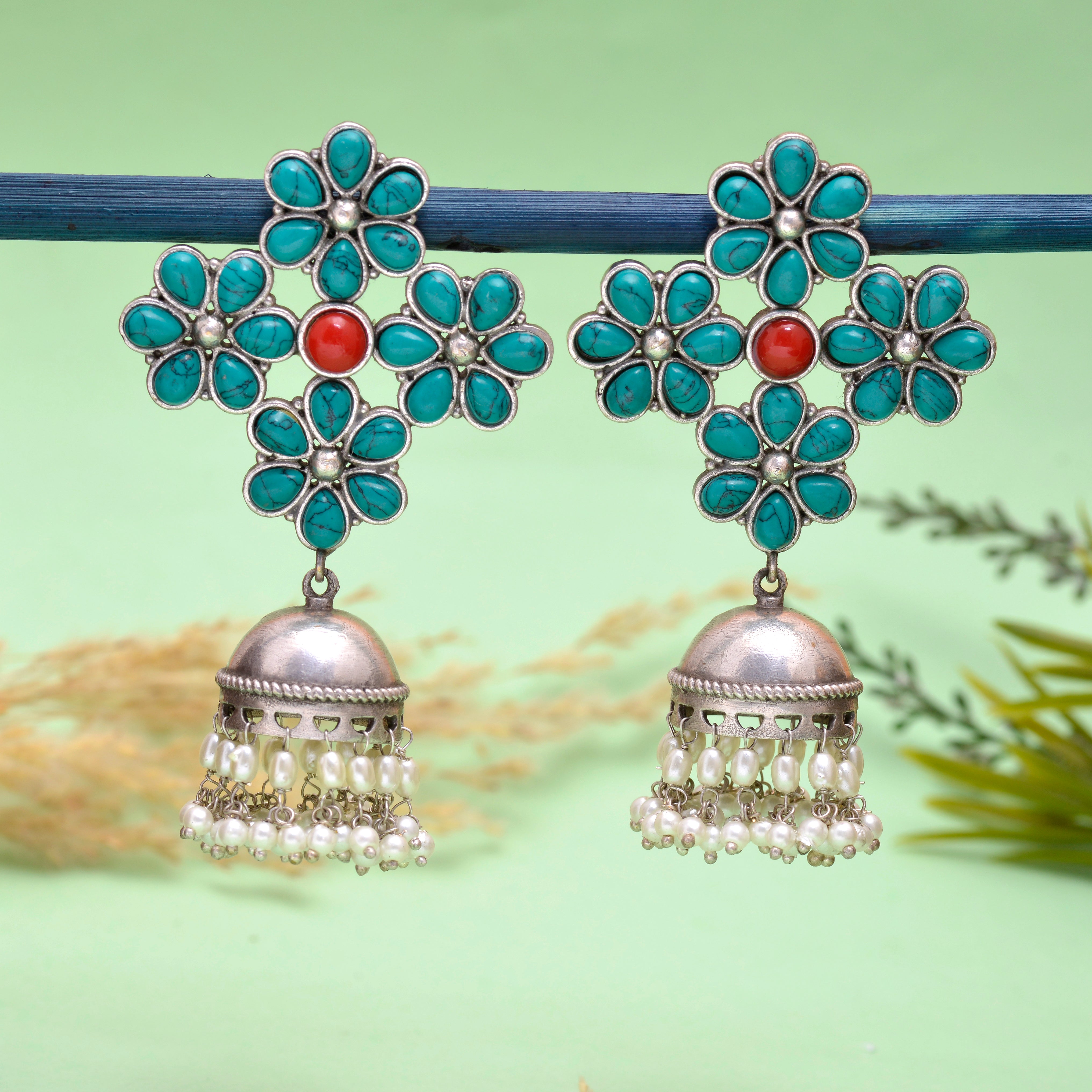 Mosaic Chandbali Earrings