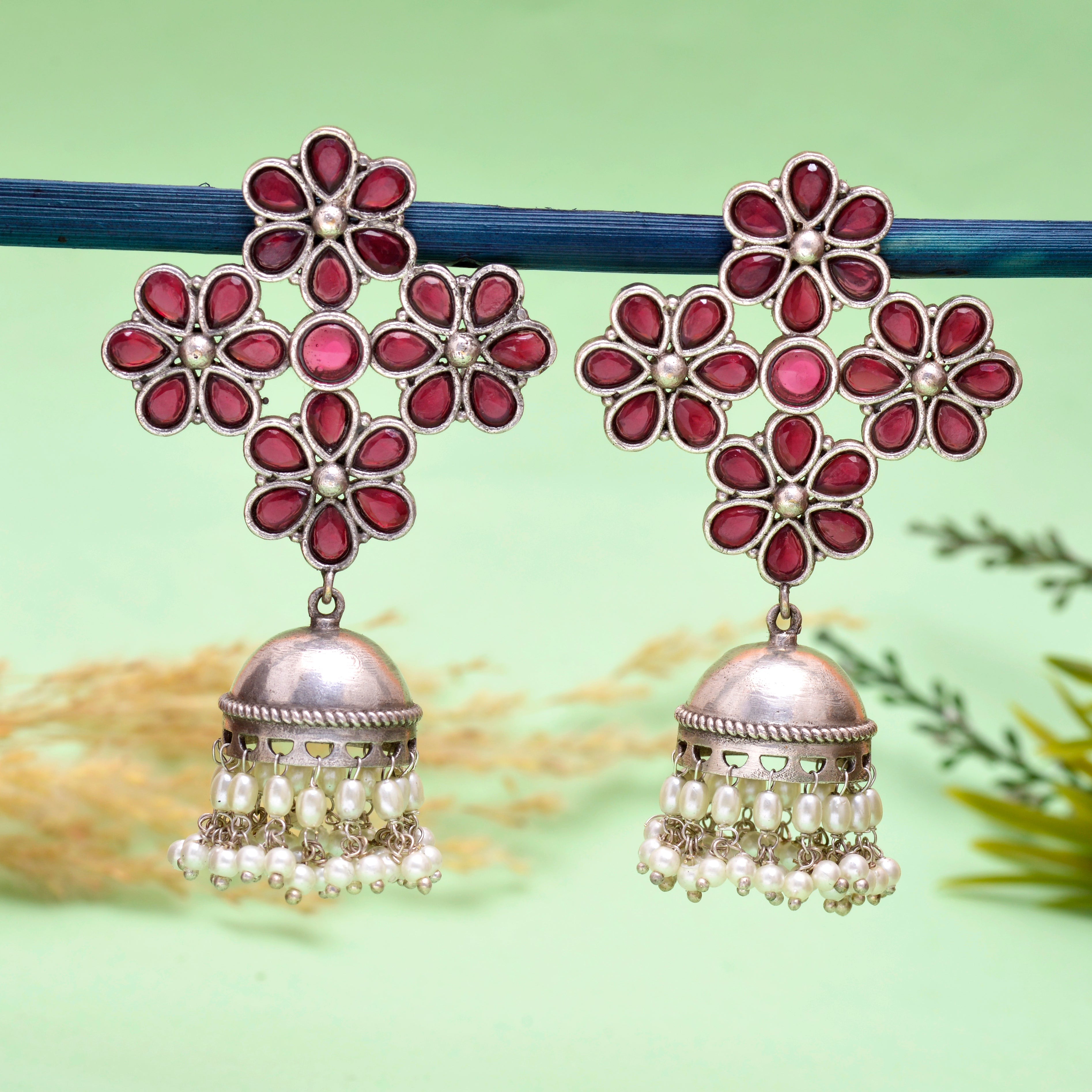 Mosaic Chandbali Earrings