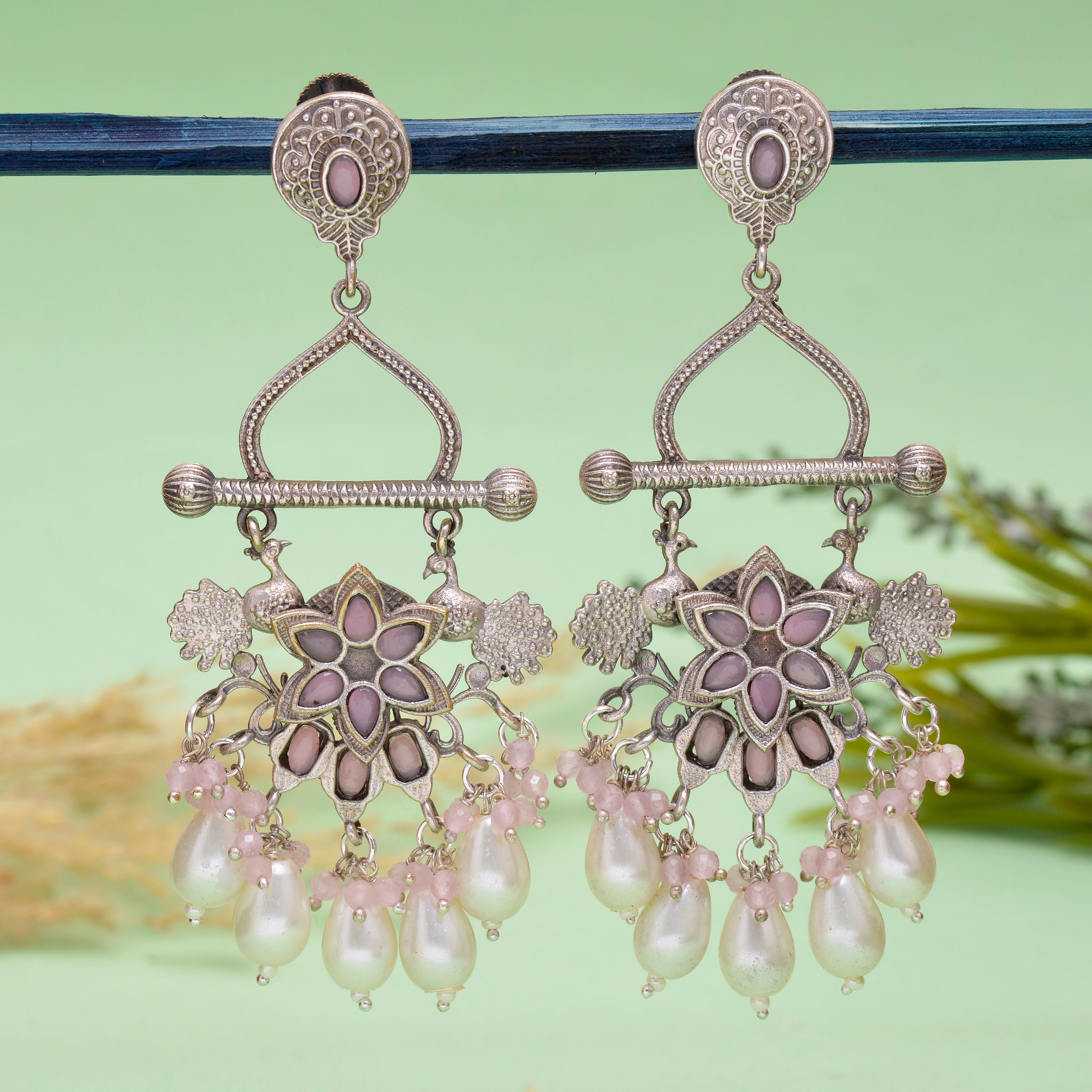 Garden Drop Jhumki Earrings