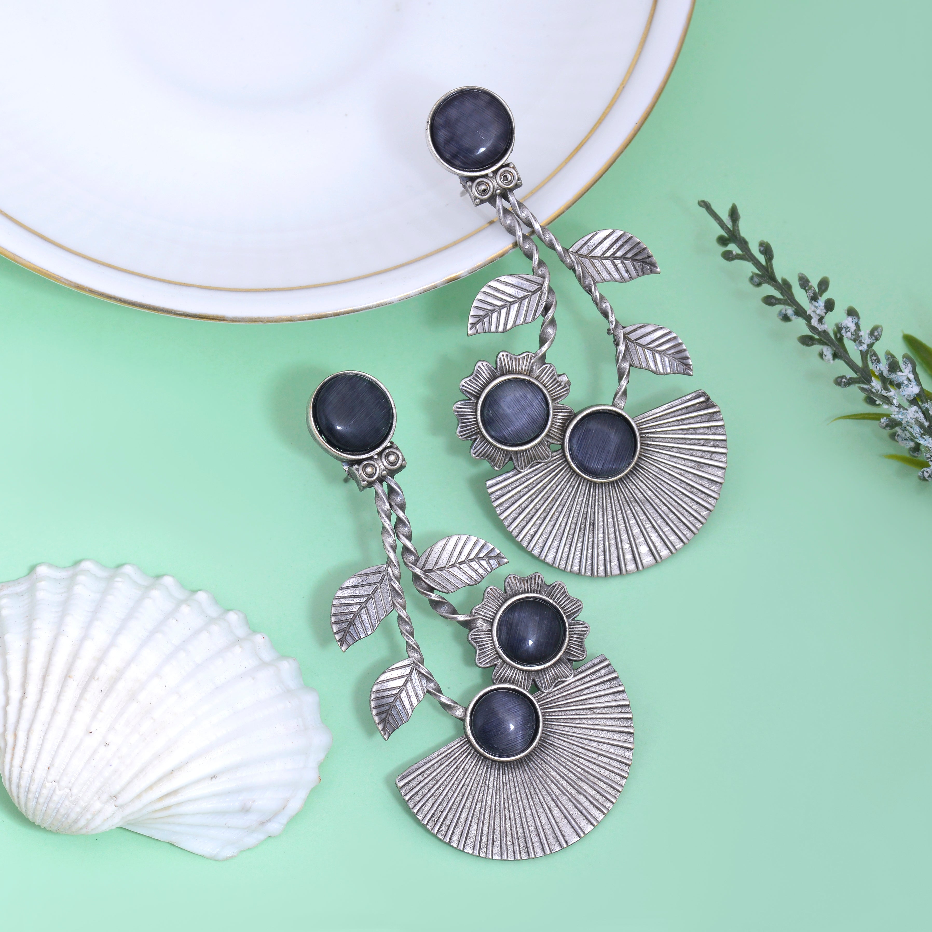 Amara Flora Drop Earrings