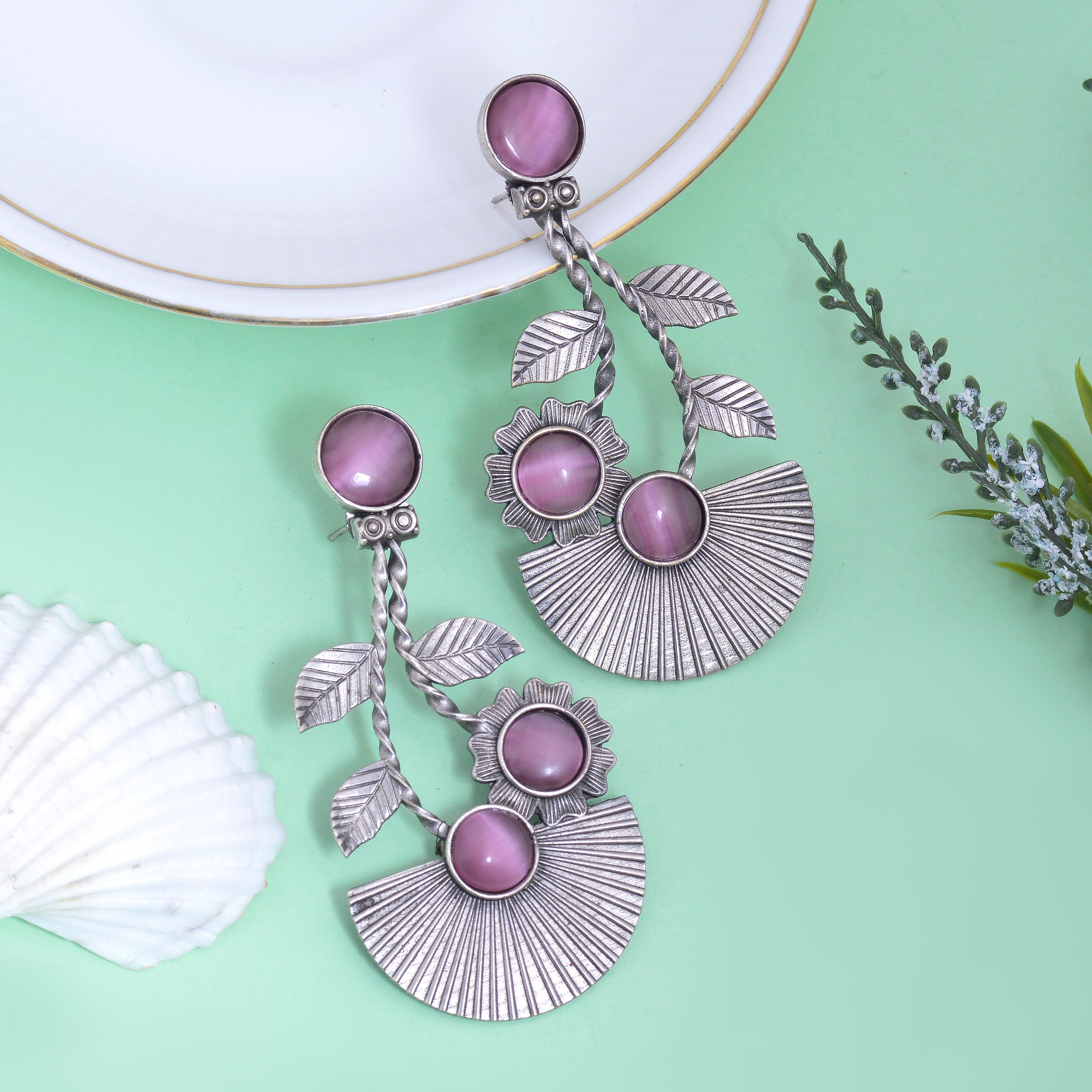 Amara Flora Drop Earrings