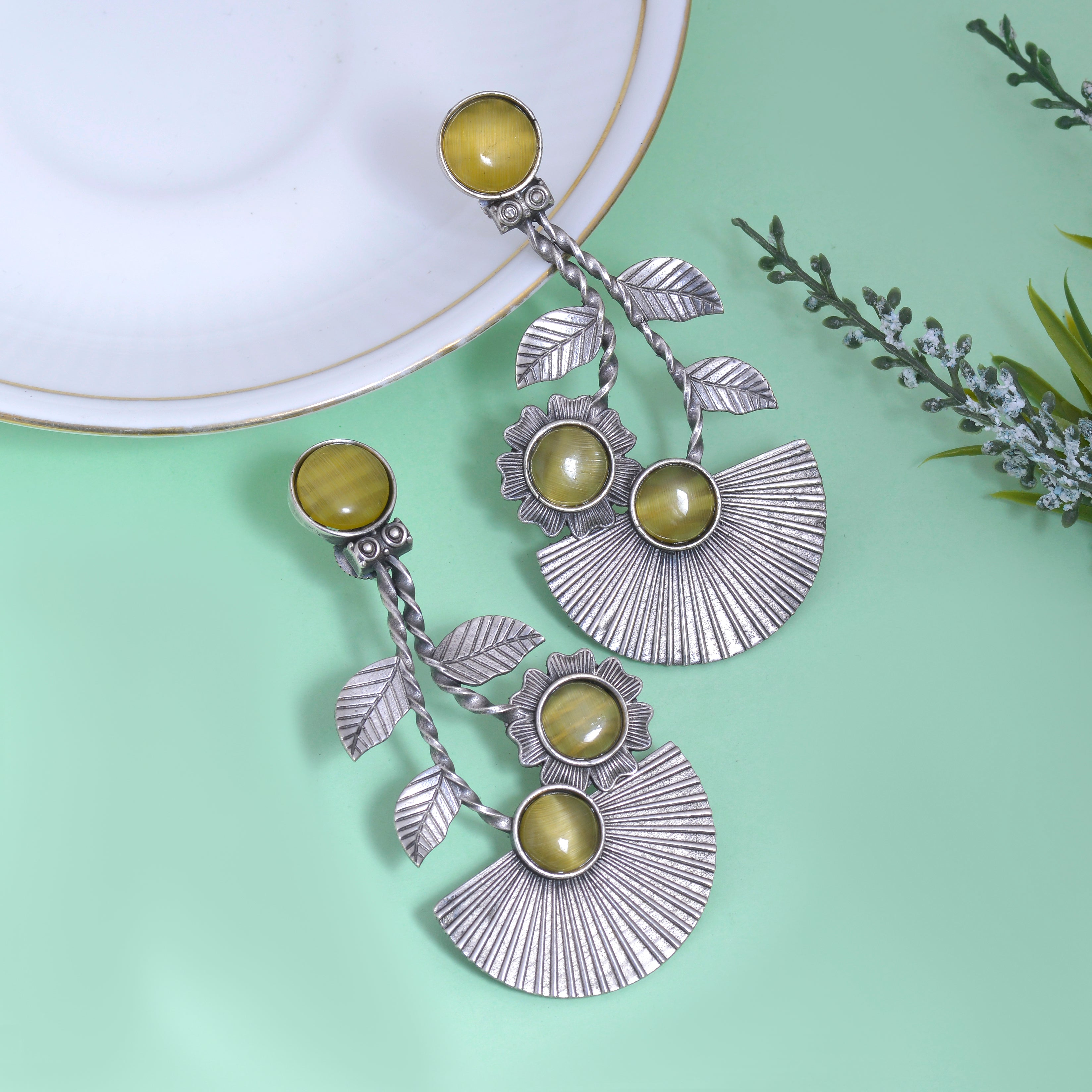 Amara Flora Drop Earrings