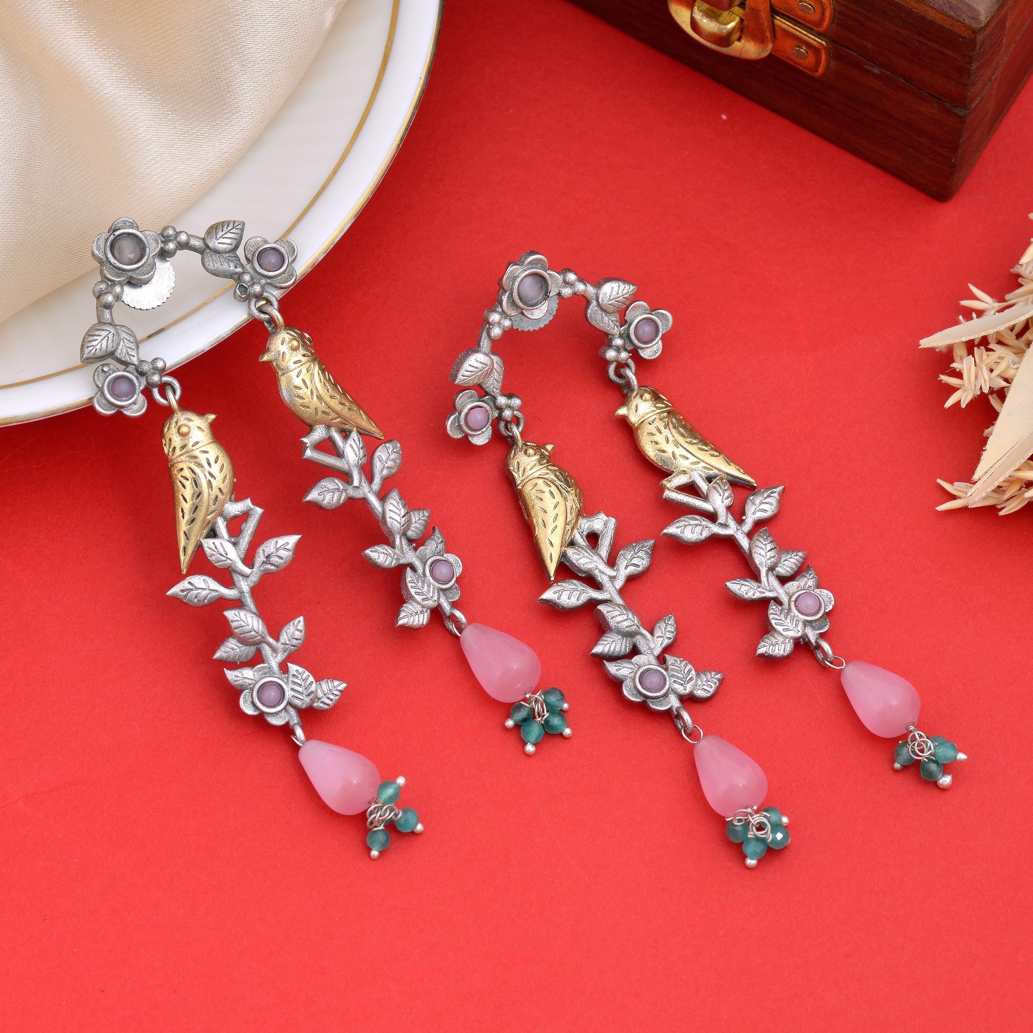 Drape Jhumki Earrings