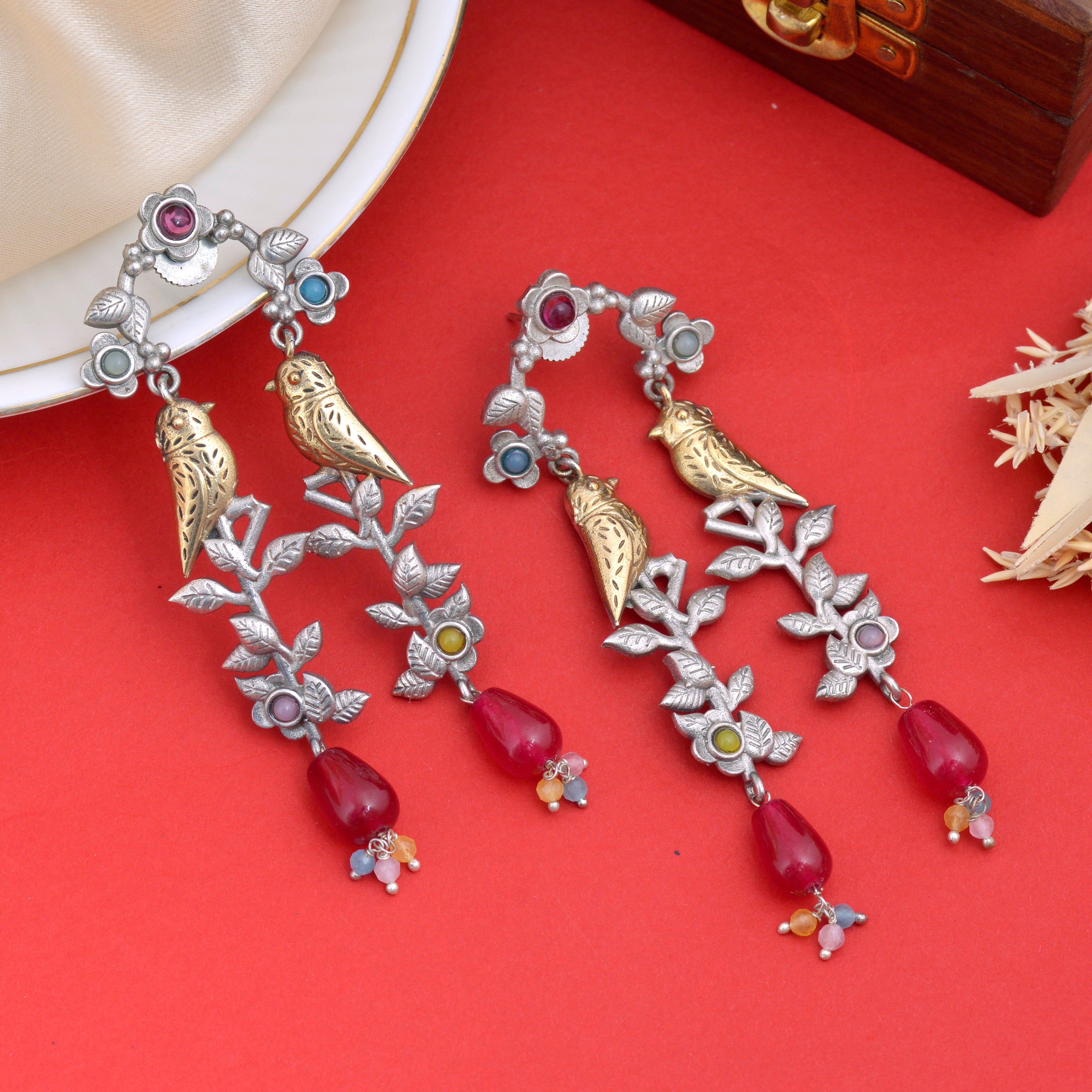 Drape Jhumki Earrings