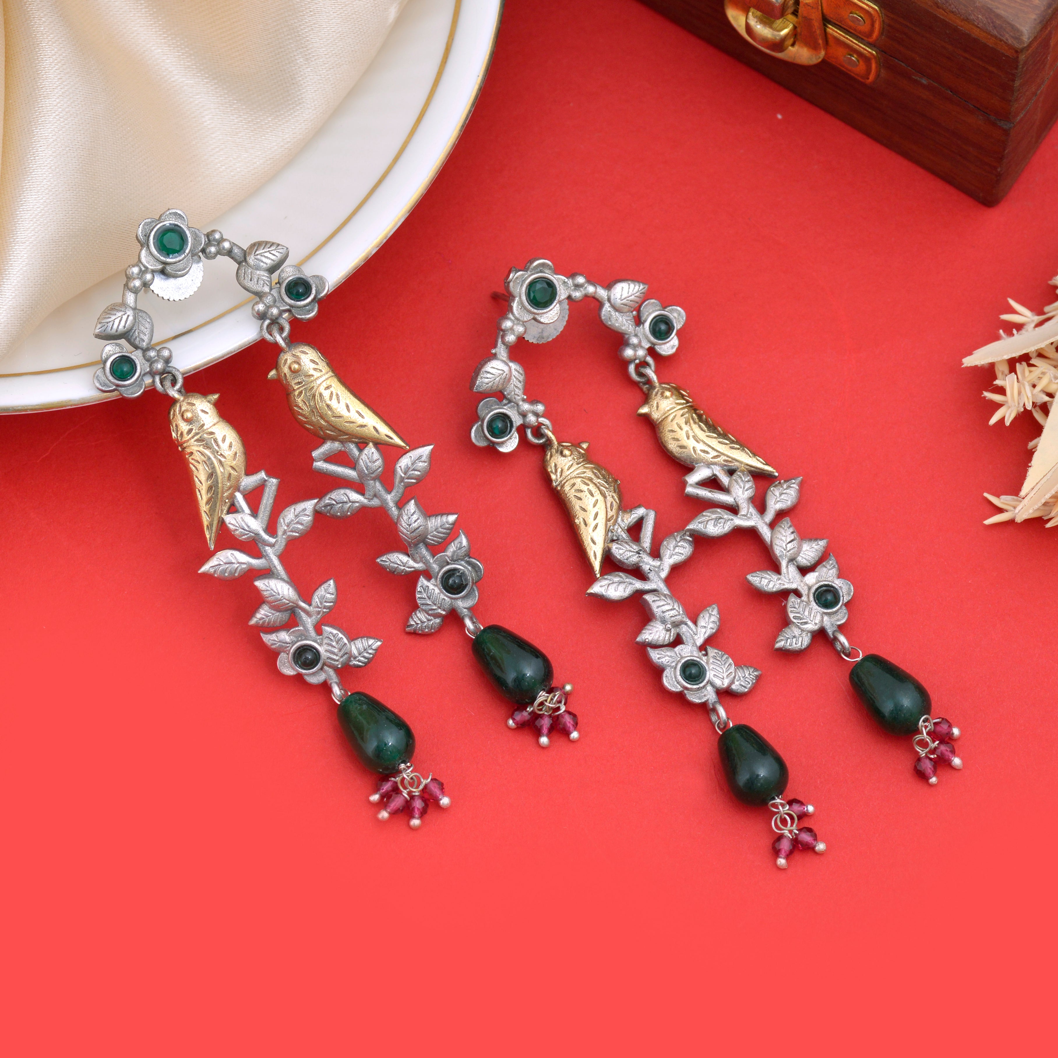 Drape Jhumki Earrings