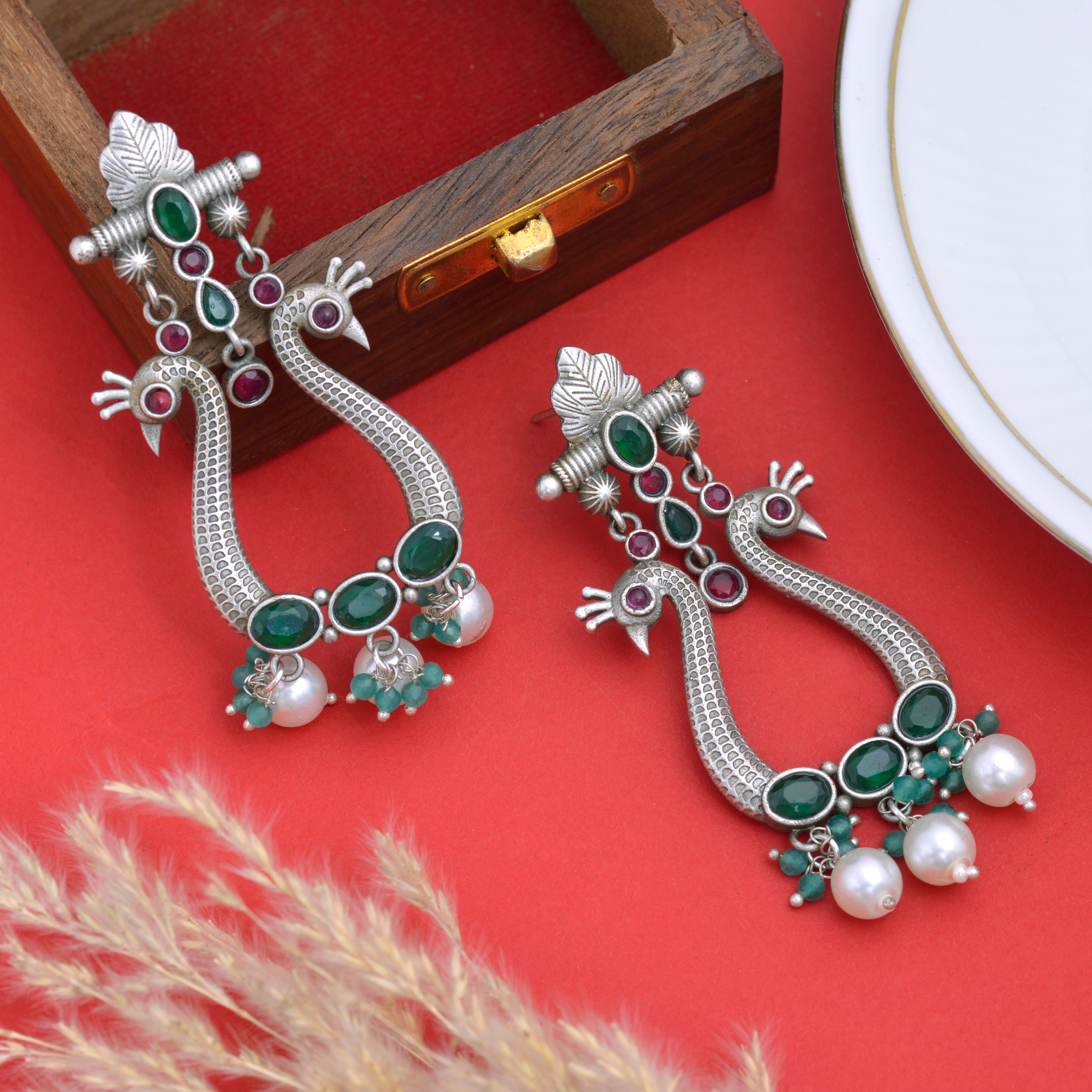 Aftab Drop Jhumki Earrings